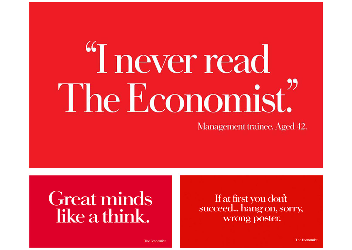 The Blog of Jonathan Wilcock Freelance Copywriter Jim Archer Economist posters