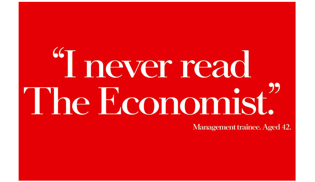 Economist Poster – Creative copywriting – Jonathan Wilcock