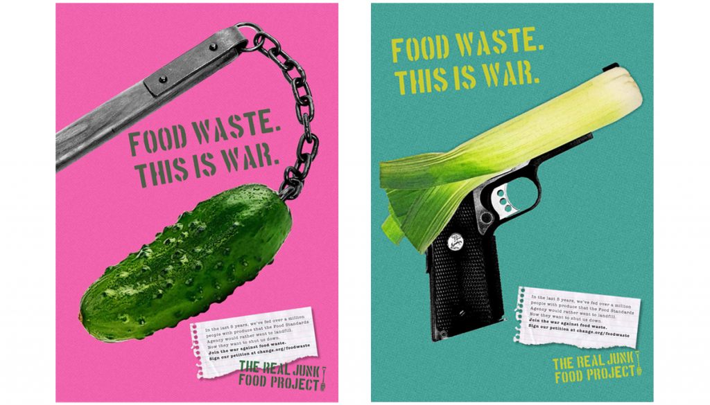 The Real Junk Food Project: Advertising layouts1 – creative concepts: integrated advertising campaign