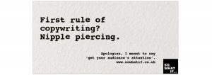 Copywriting: worst client in the world – nipple