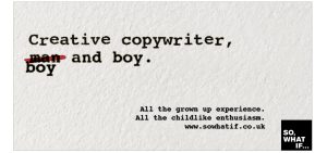 Copywriting: worst client in the world – boy