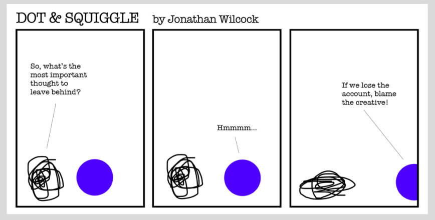 Dot & Squiggle cartoon by Jonathan Wilcock