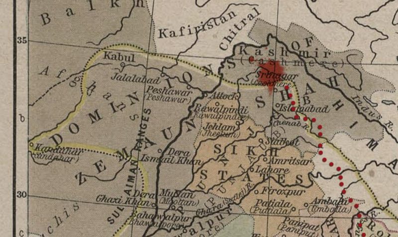 Jonathan Wilcock, Freelance Copywriter – Travels in India – Map of Kashmir
