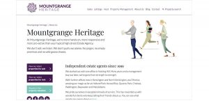Mountgrange Heritage website copywriting 1 – freelance copywriter Jonathan Wilcock