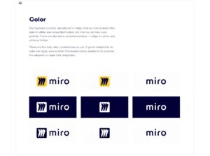 Miro brand guidelines8 – Jonathan Wilcock Freelance Copywriter