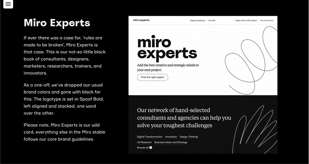 Miro – brand guidelines Miro Experts – Jonathan Wilcock Freelance Copywriter