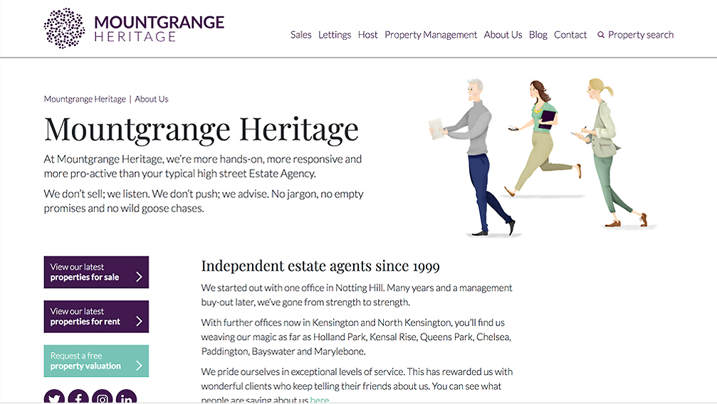 Mountgrange Heritage Website Copywriting – Home Page – Jonathan Wilcock Freelance Copywriter