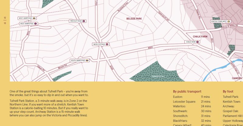 The Seven – brochure copywriting Map by Jonathan Wilcock