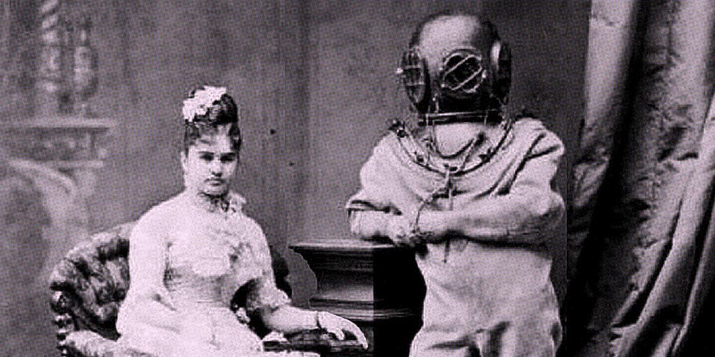 Victorian woman and diver – don't wait for the right time to start your freelance career