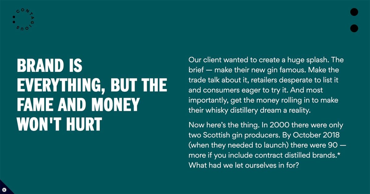 Lind & Lime case study page 1 – copywriting by Jonathan Wilcock