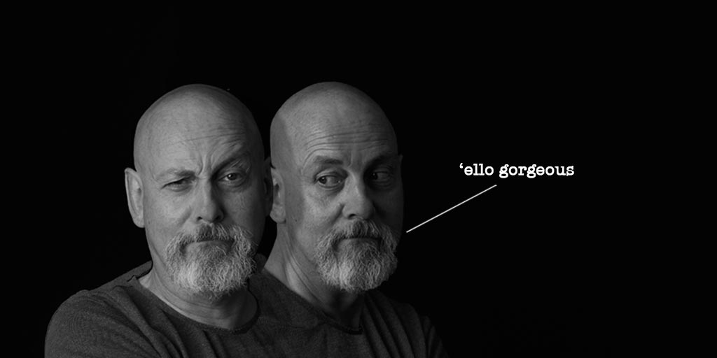 A two-headed version of Jonathan Wilcock, Freelance Copywriter
