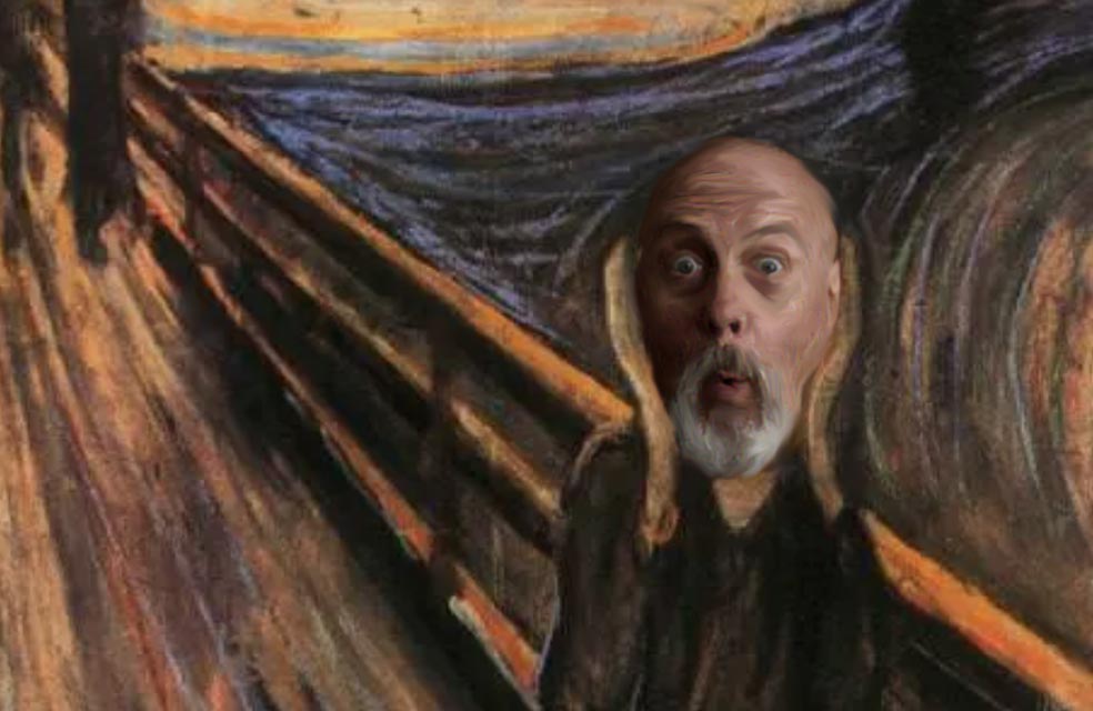 Jonathan Wilcock as 'The Scream'